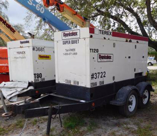 2006 Generator 120KVA Terex Trailer