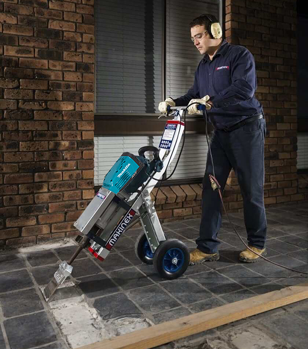 Makita Demo Hammer with Makinex Trolley Makita Demo Hammer with Makinex Jackhammer Trolley