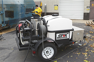 Northstar Professional 4000 PSI (Gas-Hot Water) Trailer Pressure Washer w/ Honda Engine