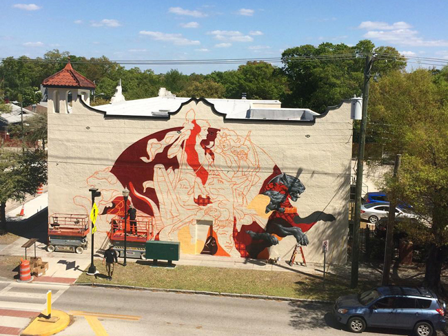 Bern’s Steak House Mural by Tristan Eaton