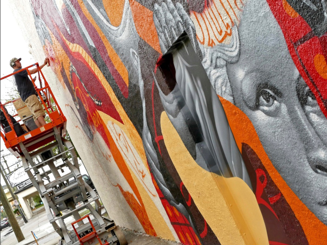 Bern’s Steak House Mural by Tristan Eaton