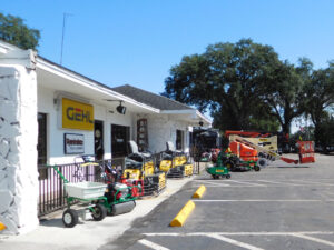 Rental equipment for improving your lawn.