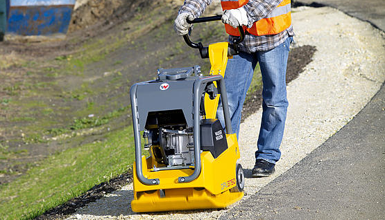 reversible vibratory plate