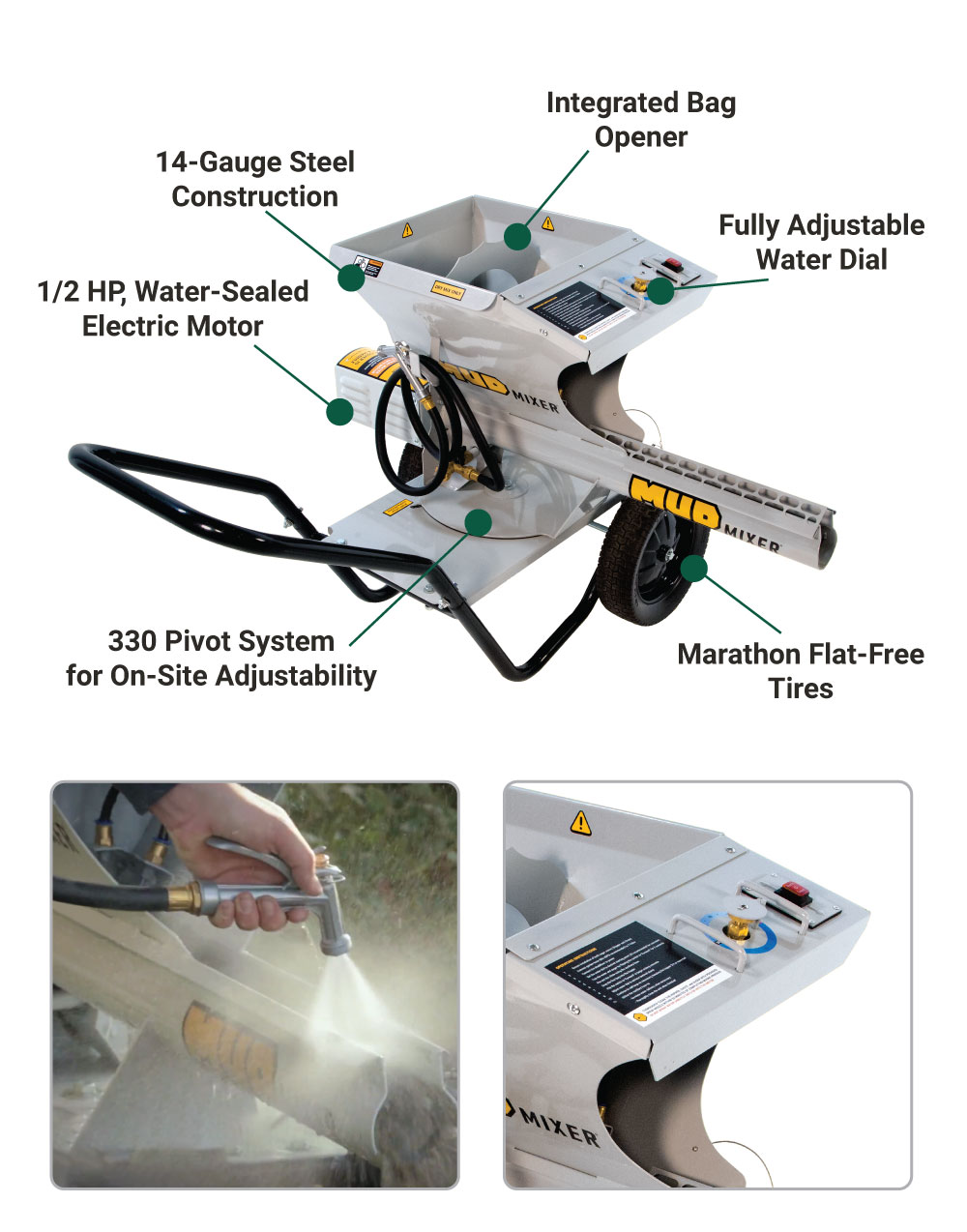 MudMixer Portable Concrete Mixer