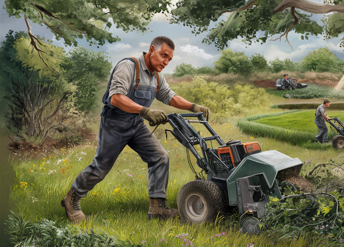 Walk Behind Brush Cutter