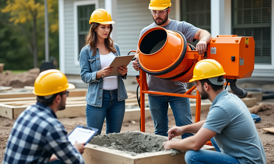 concrete mixer